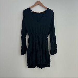 Brandy Melville Black mini dress with long sleeves